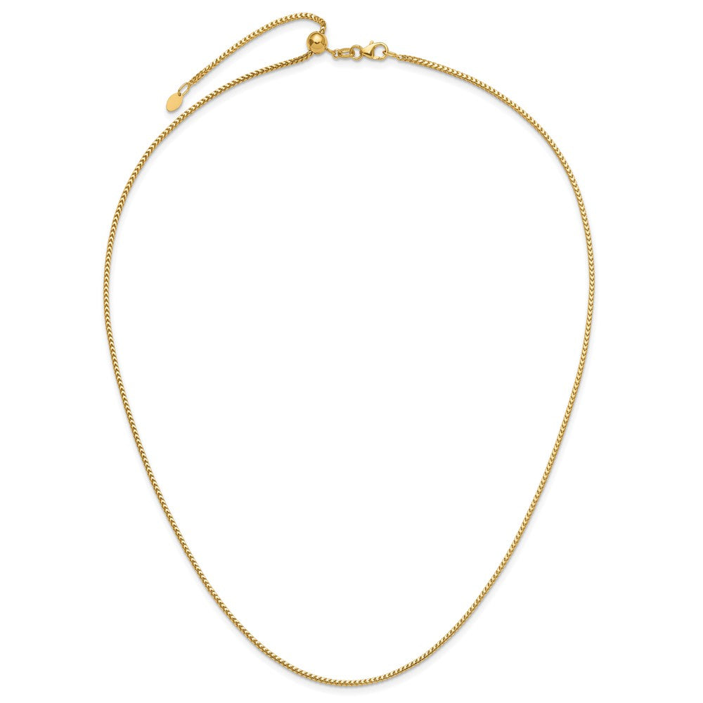 14K Adjustable 1.5mm Franco Chain