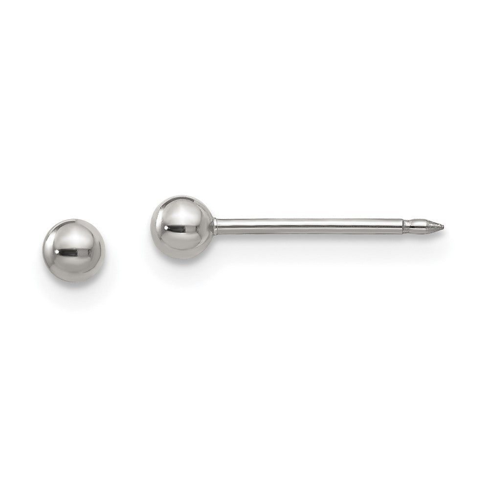 Polished;Hollow;Post;Palladium-plated