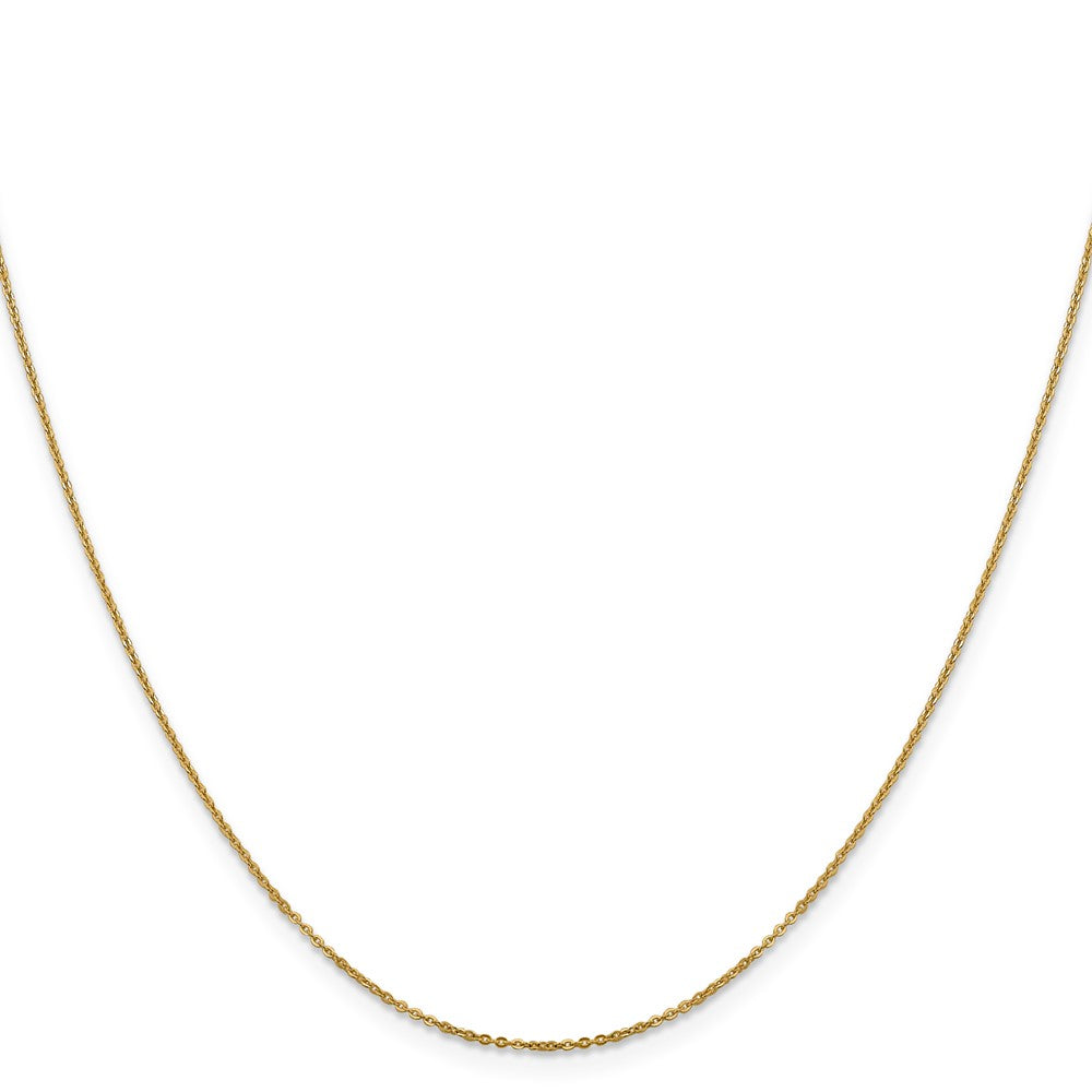 14K 1.1mm Flat Cable Chain