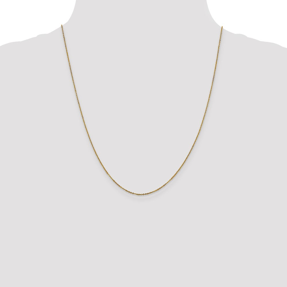 14K 1.1mm Flat Cable Chain