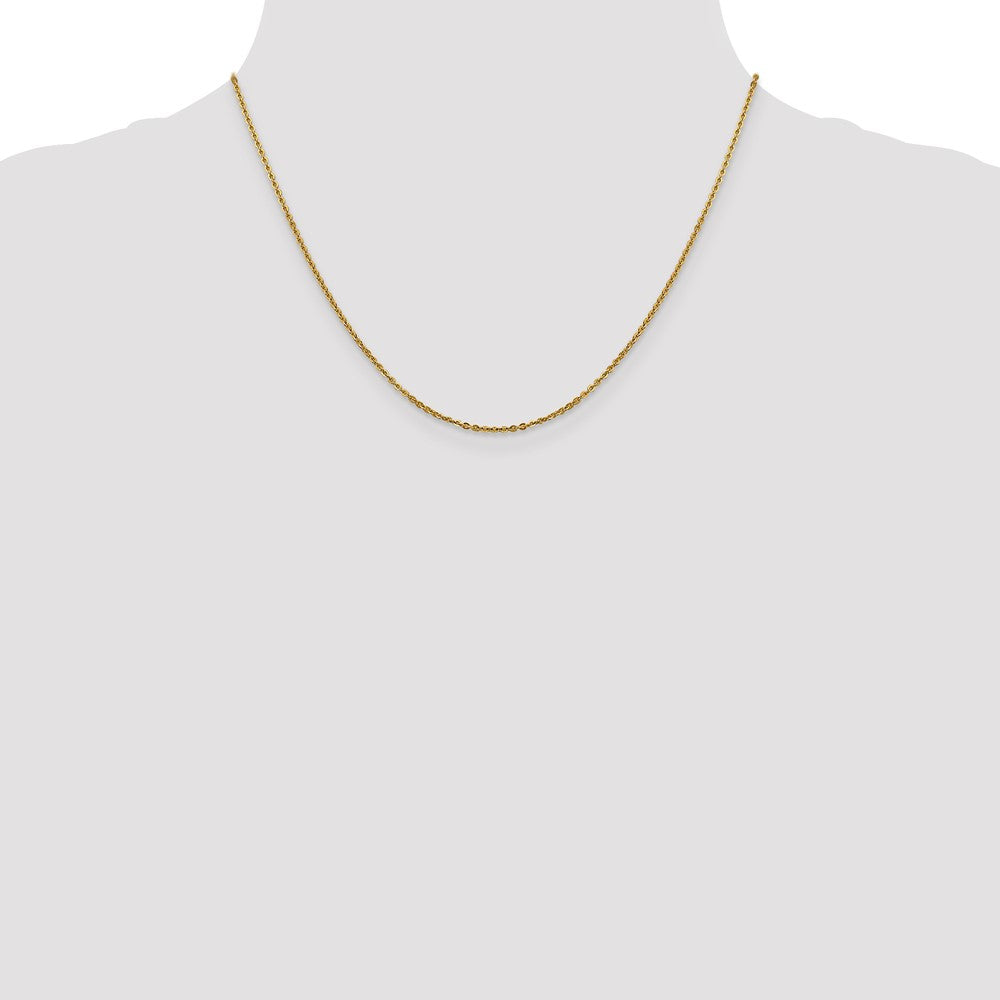 14K 1.7mm Flat Cable Chain