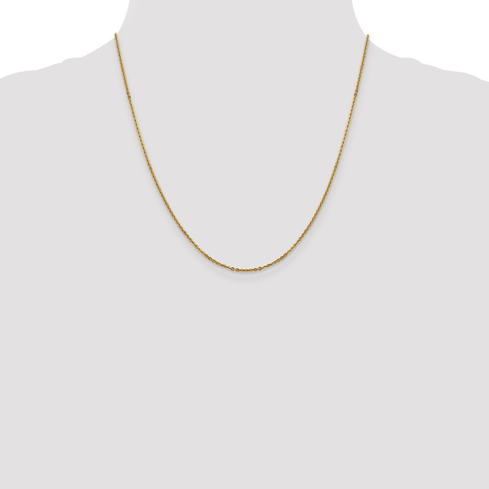 14K 1.7mm Flat Cable Chain