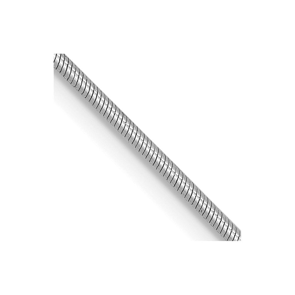 Polished;14K White gold;Lobster