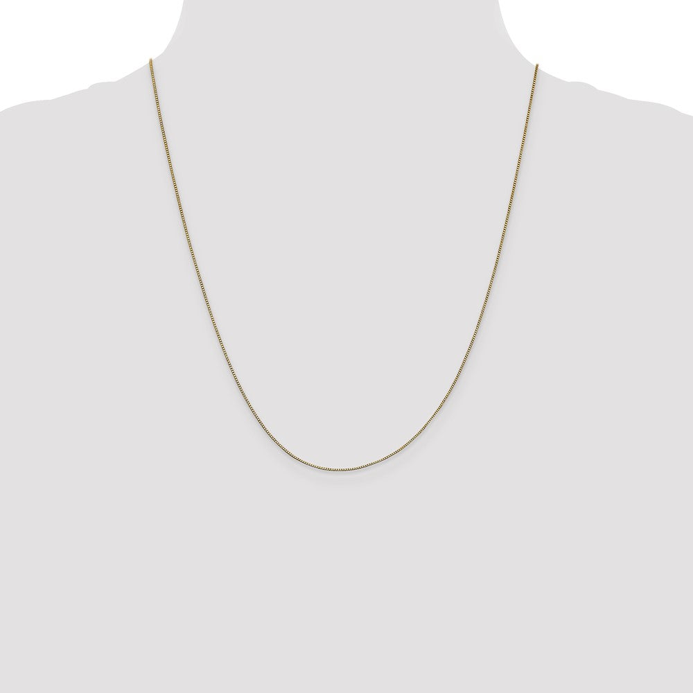 14K .7mm Box with Lobster Clasp Chain
