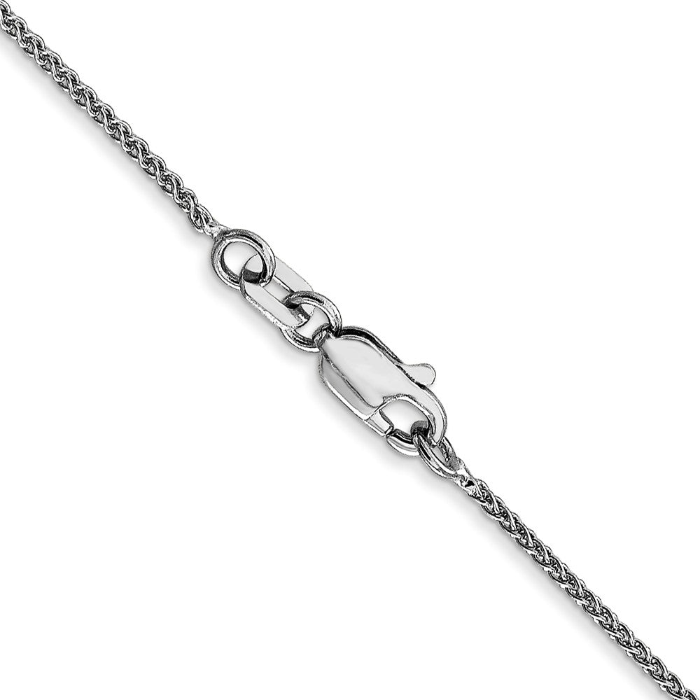 14K White Gold 1.0mm Spiga Chain