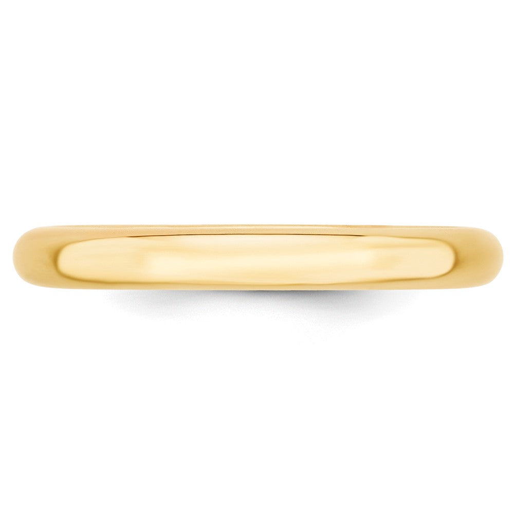 10k Yellow Gold 3mm Standard Weight Comfort Fit Wedding Band Size 5.5