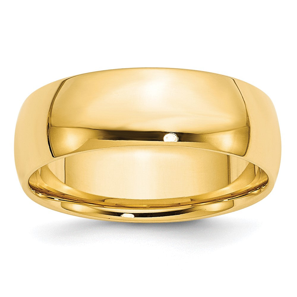 Solid;Polished;10K Yellow gold;Engravable;Comfort fit;Lightweight;Machined