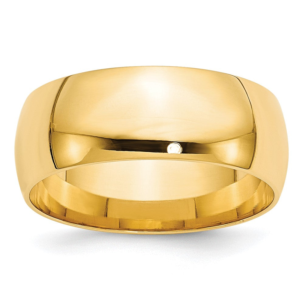 Solid;Polished;10K Yellow gold;Engravable;Comfort fit;Lightweight;Machined