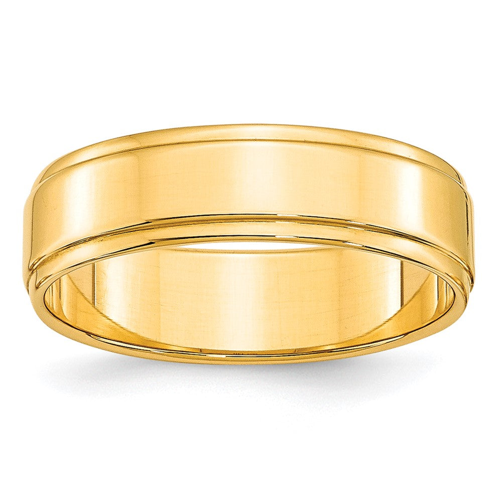 Solid;Polished;10K Yellow gold;Engravable;Flat;Step Down;Machined