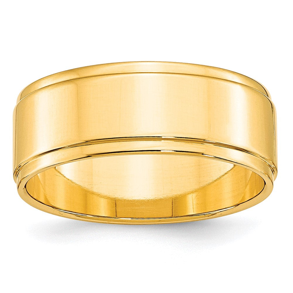 Solid;Polished;10K Yellow gold;Engravable;Flat;Step Down;Machined