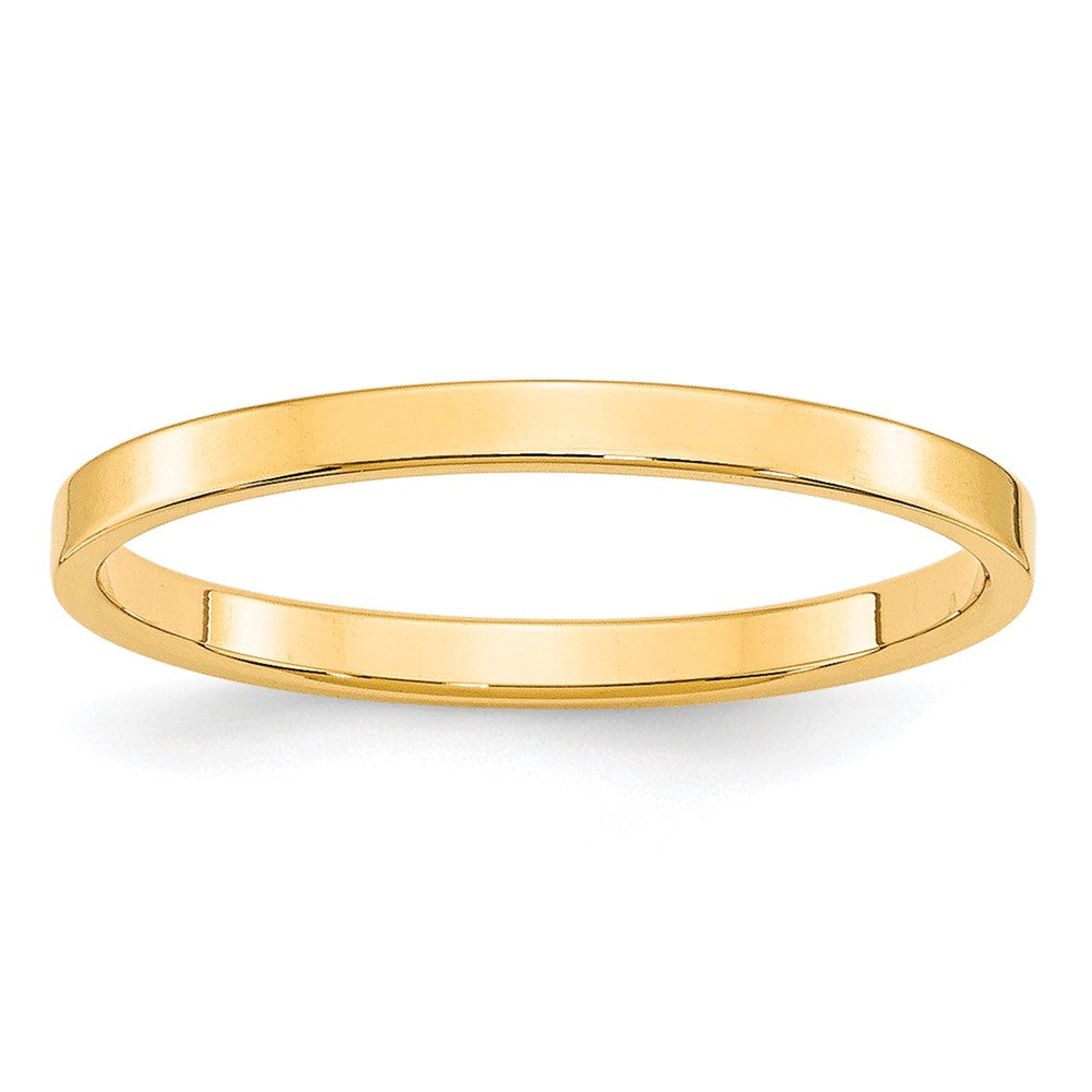 Solid;Polished;10K Yellow gold;Engravable;Lightweight;Flat;Machined
