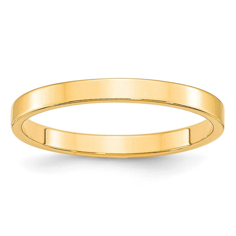 Solid;Polished;10K Yellow gold;Engravable;Lightweight;Flat;Machined