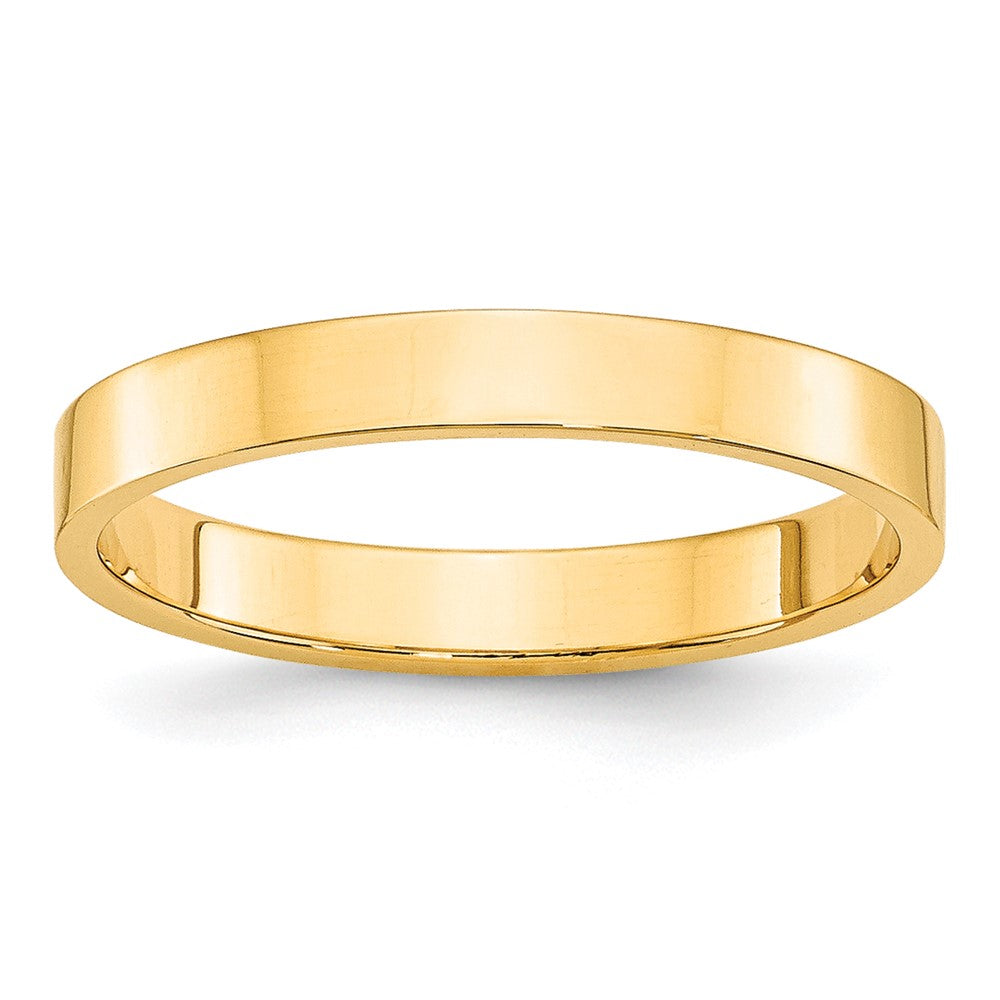 Solid;Polished;10K Yellow gold;Engravable;Lightweight;Flat;Machined