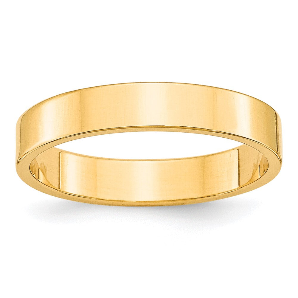 Solid;Polished;10K Yellow gold;Engravable;Lightweight;Flat;Machined