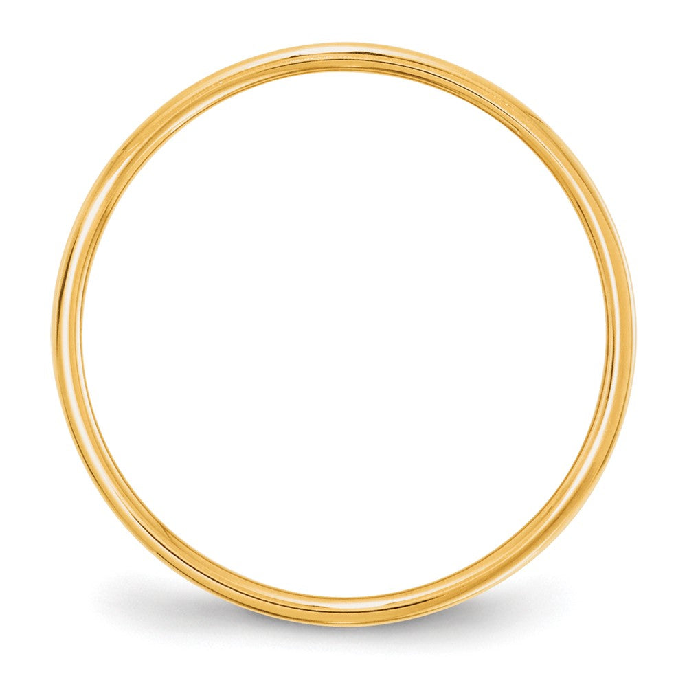 10k Yellow Gold 5mm Lightweight Flat Wedding Band Size 5.5