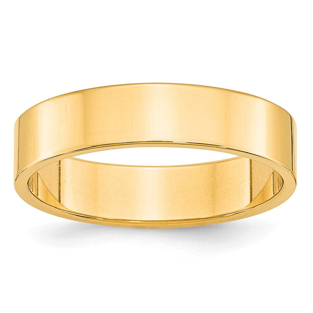 Solid;Polished;10K Yellow gold;Engravable;Lightweight;Flat;Machined