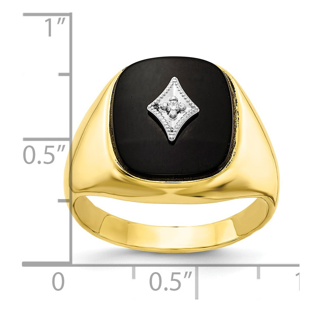 10ky AA Diamond men's ring
