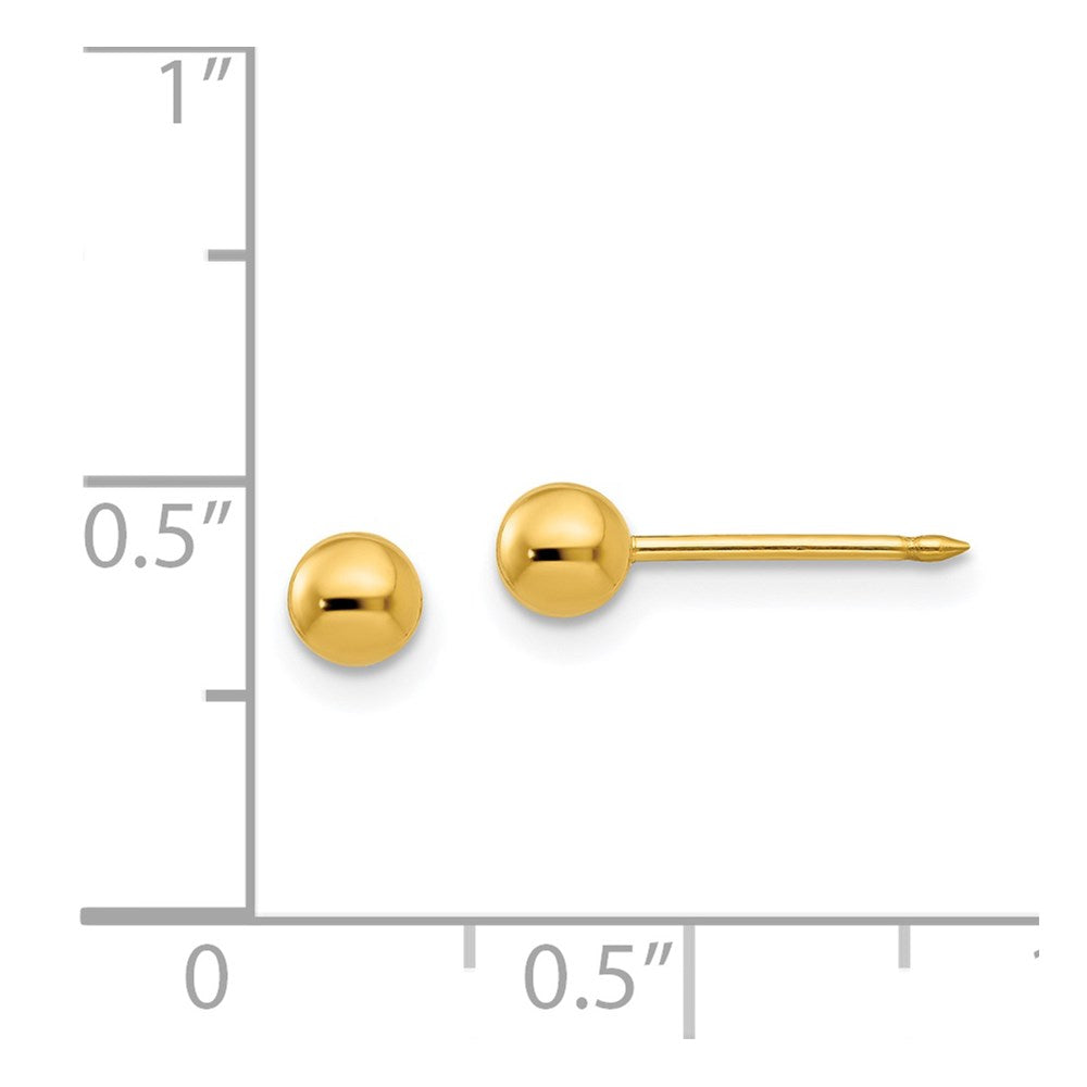 Inverness 14k 4mm Ball Post Earrings