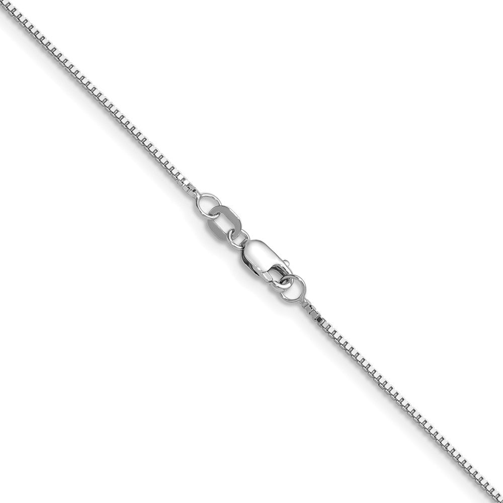 14K White Gold .9mm Box Chain