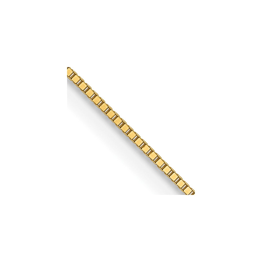 Polished;14k Yellow gold;Lobster;Box chain