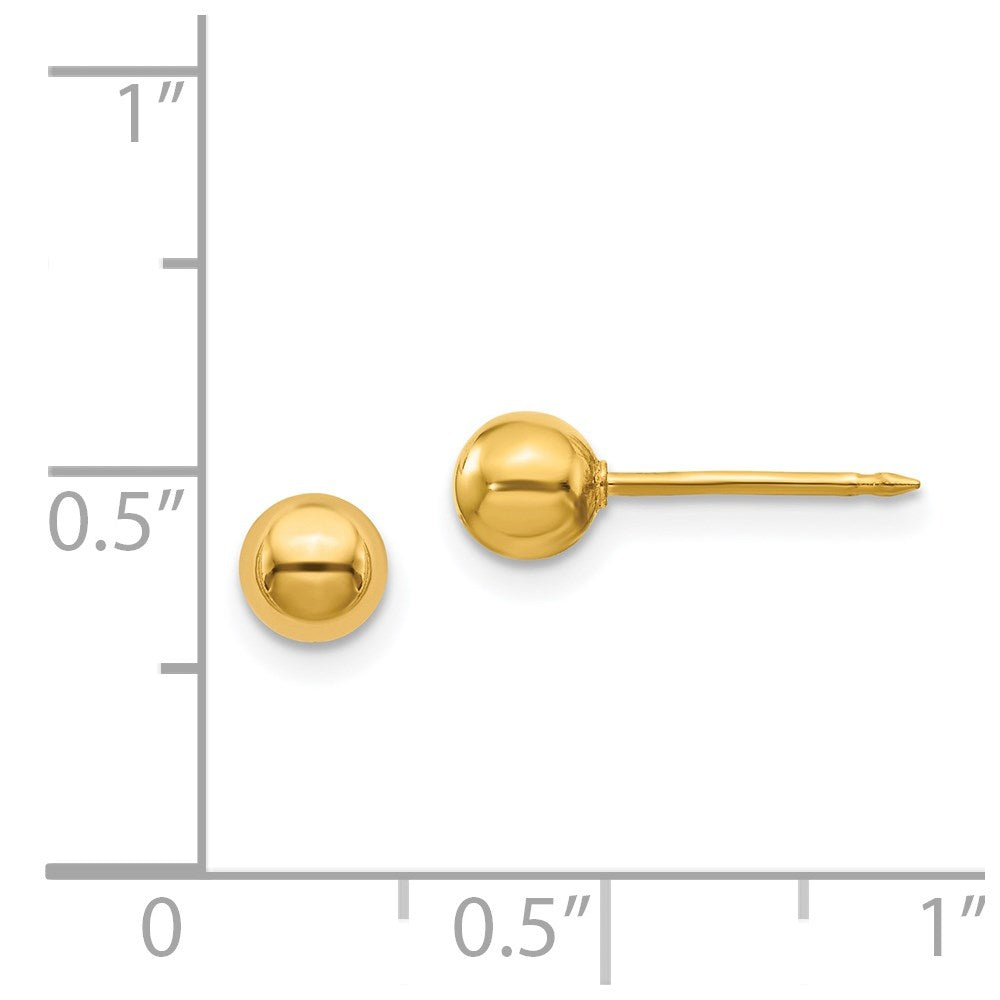 Inverness 14k 5mm Ball Post Earrings