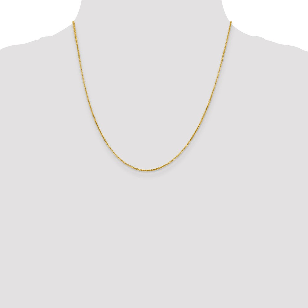 14K 1.4mm Flat Cable Chain