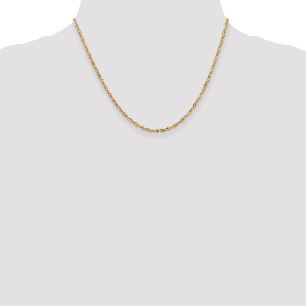 14K 1.9mm Singapore Chain