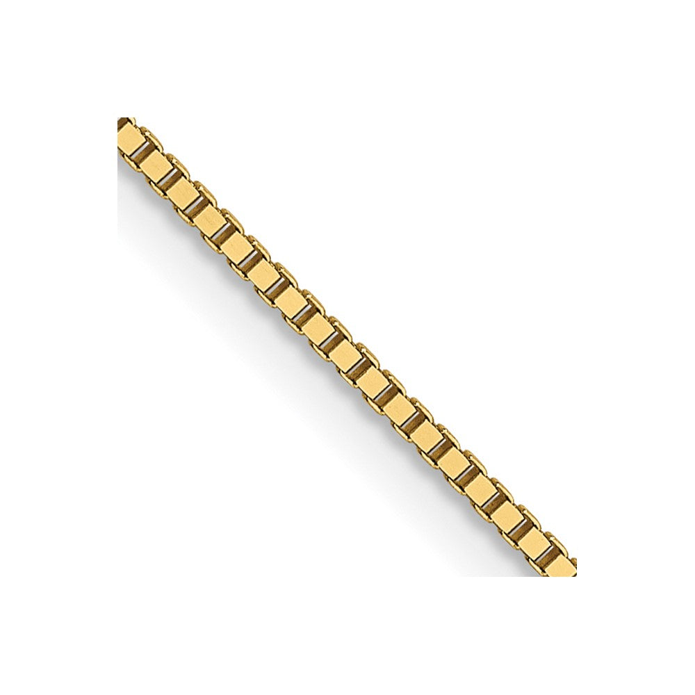 Polished;14k Yellow gold;Lobster;Box chain;20in Chain