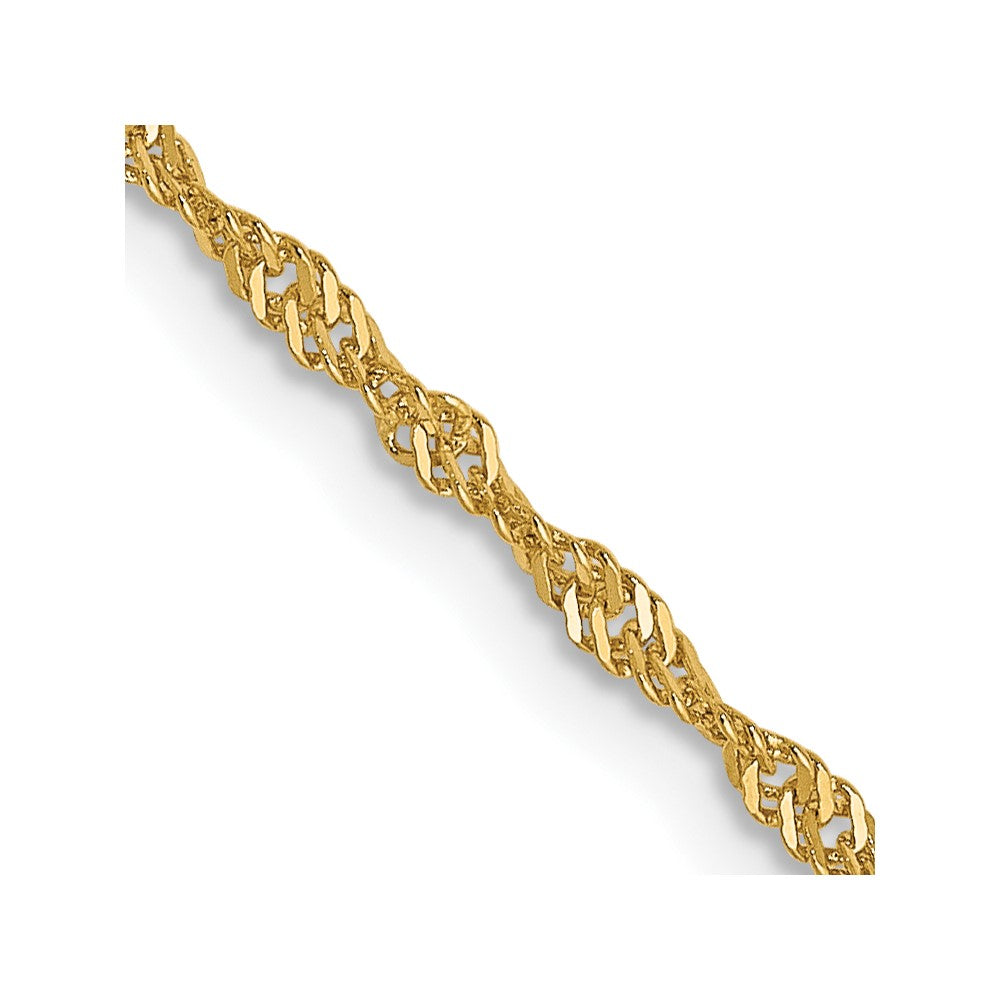 Diamond-cut;14k Yellow gold;Lobster;Twisted