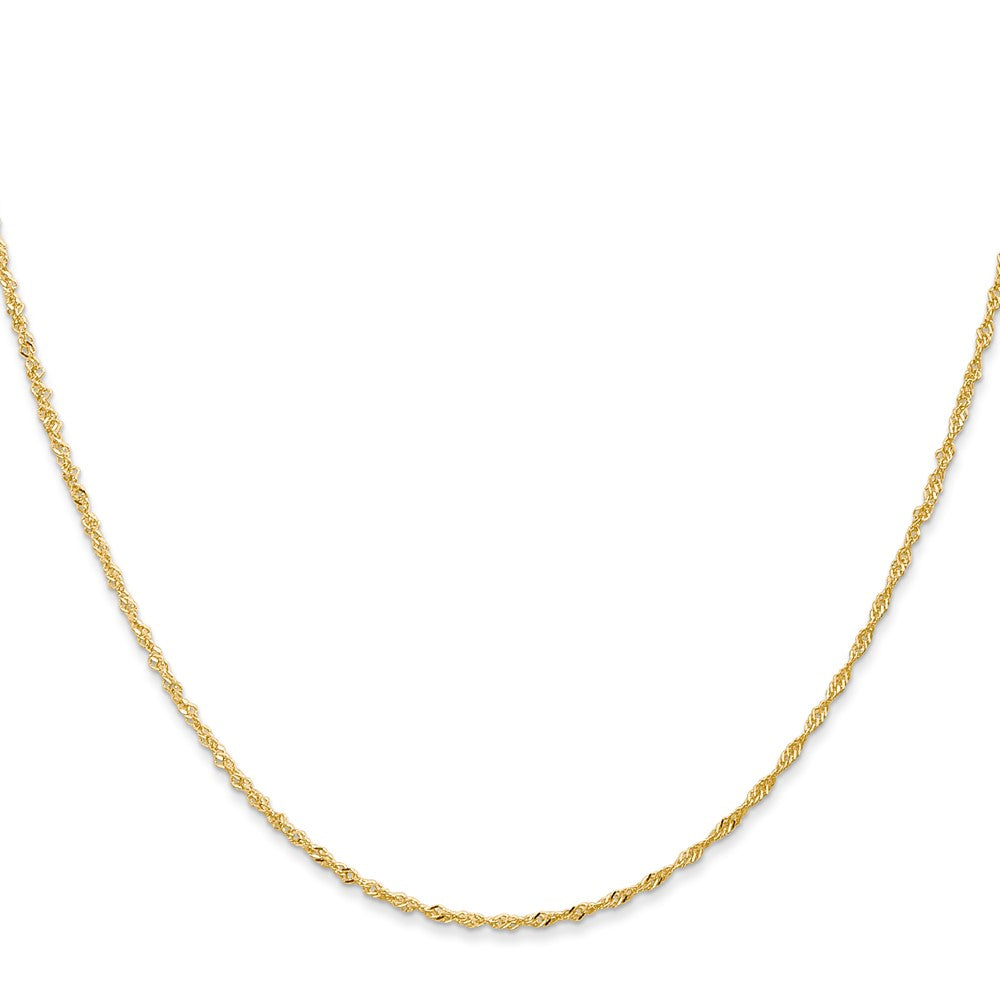 10k 1 mm Singapore Chain