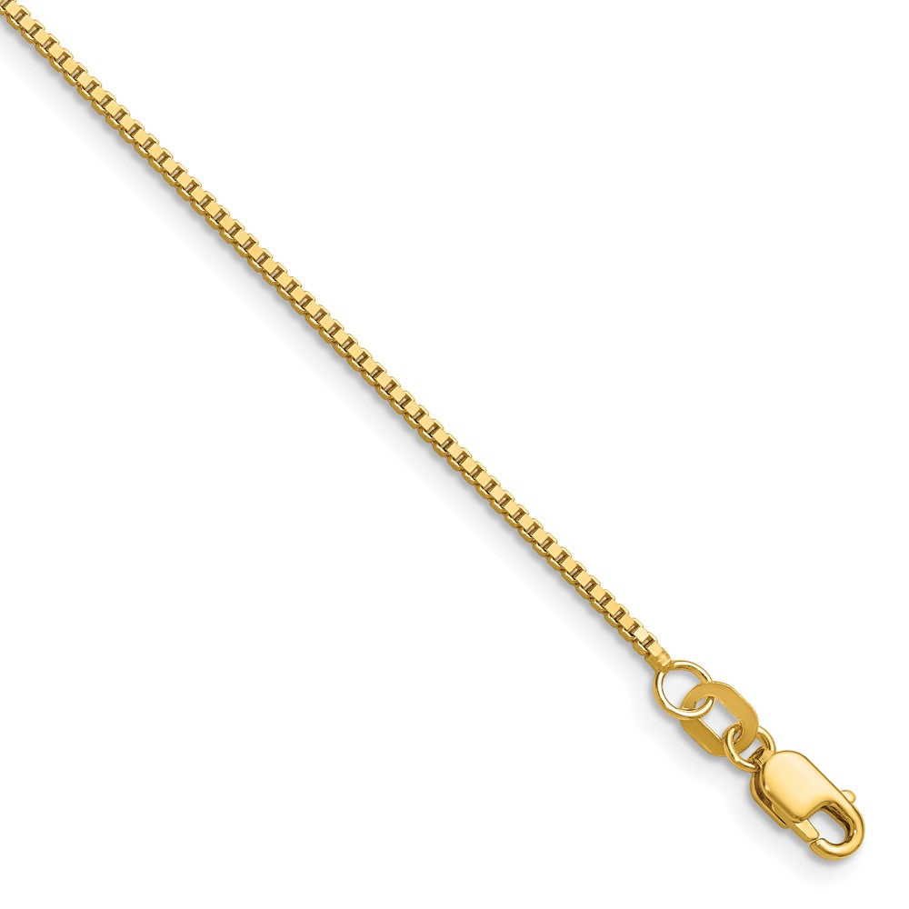 14k Yellow gold;Lobster;Box chain