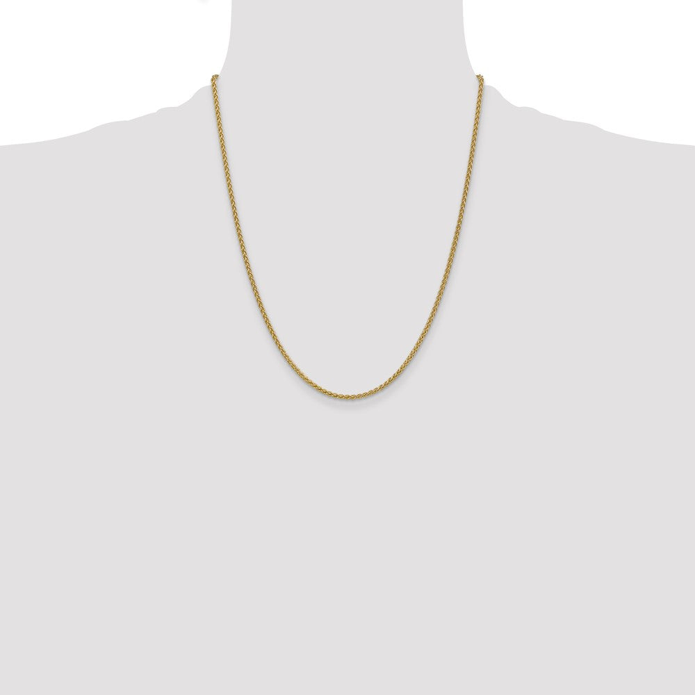 14K 2.1mm Spiga Chain