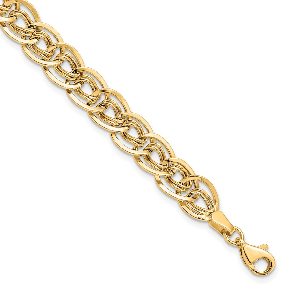 Polished;10K Yellow gold;Fancy lobster