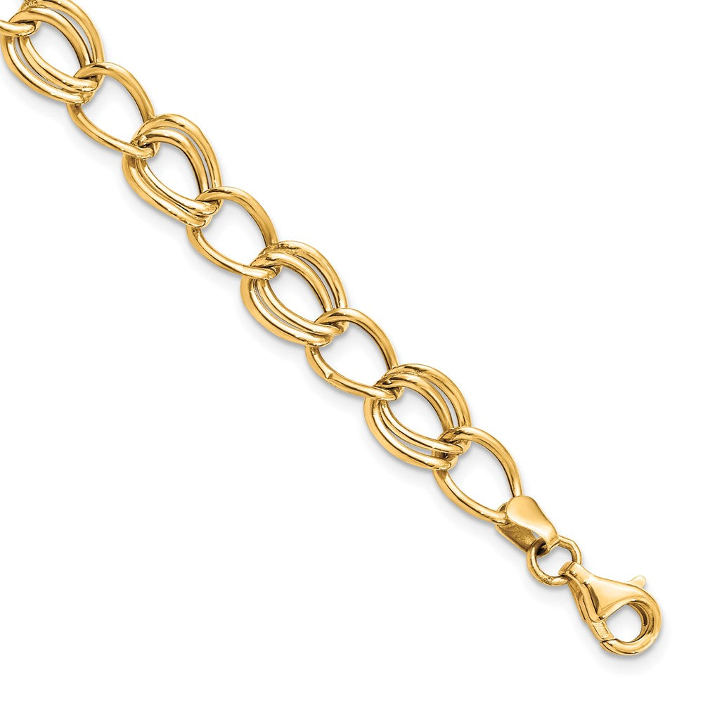 Polished;10K Yellow gold;Fancy lobster