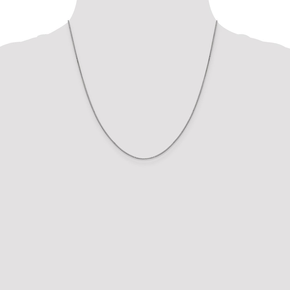 10K White Gold .8mm Box Chain