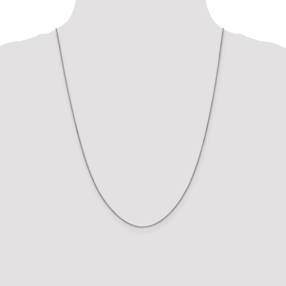 10K White Gold .8mm Box Chain