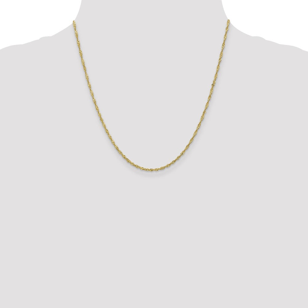 10K 1.7 mm Singapore Chain