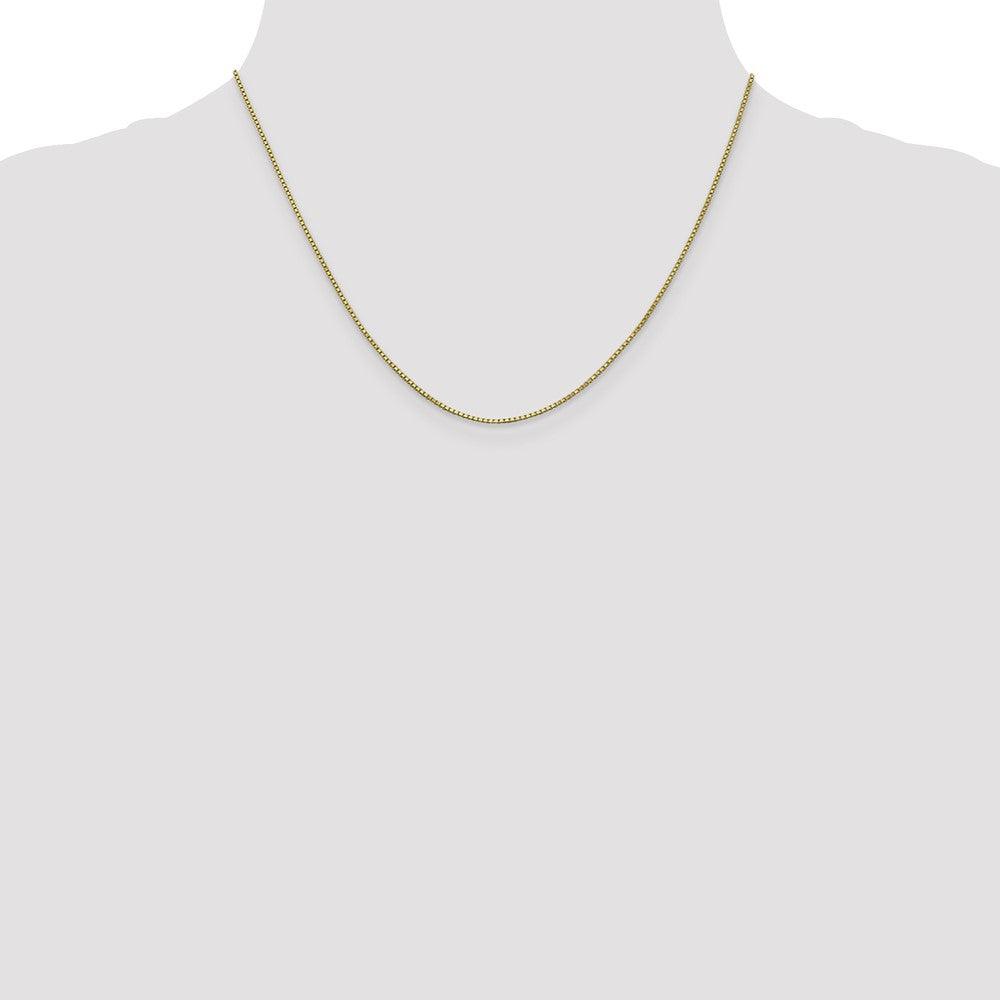 10k White Gold 1mm Box Chain