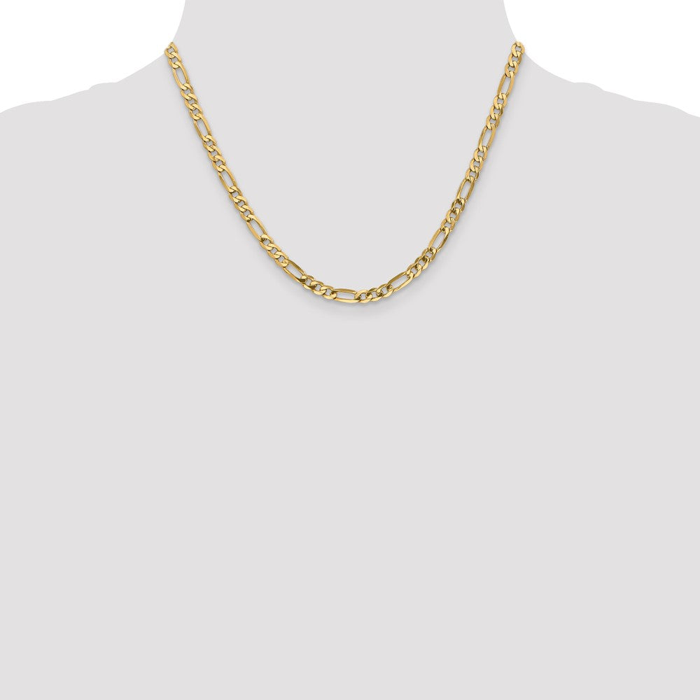 10k 4.75mm Flat Figaro Chain
