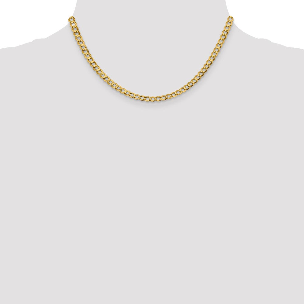 10k 4.7mm Lightweight Flat Cuban Chain