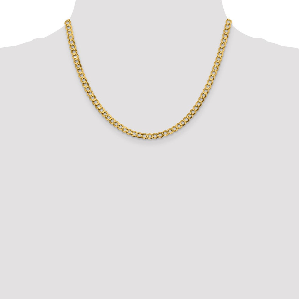 10k 4.7mm Lightweight Flat Cuban Chain