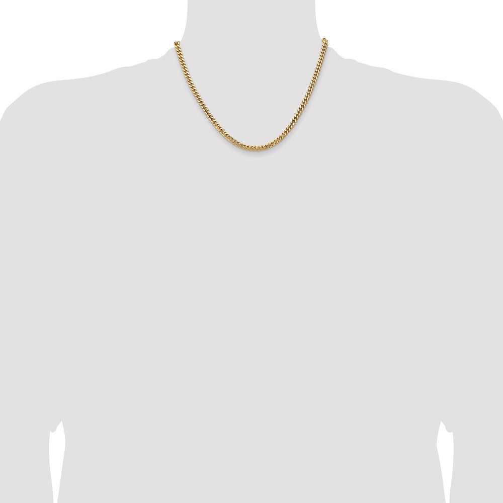 10k 4.3mm Solid Miami Cuban Chain