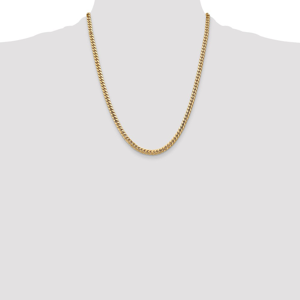 10k 4.3mm Solid Miami Cuban Chain