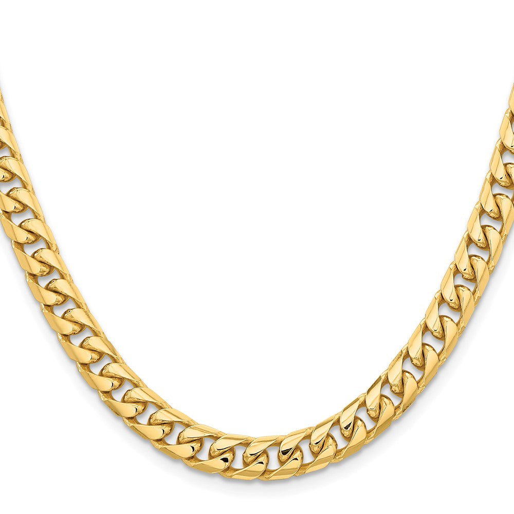 10k 6.75mm Solid Miami Cuban Chain