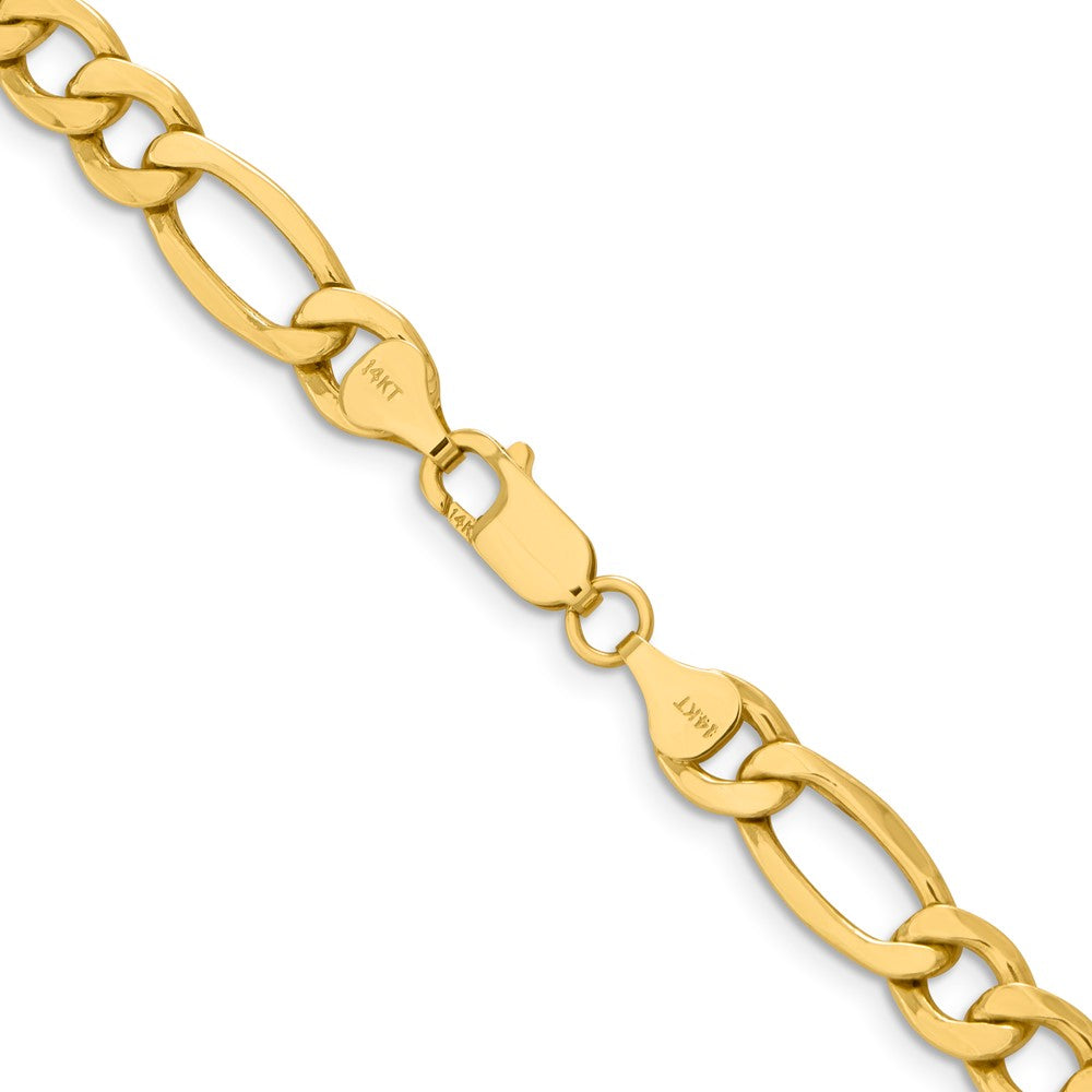 10k 8.5mm Semi-Solid Figaro Chain