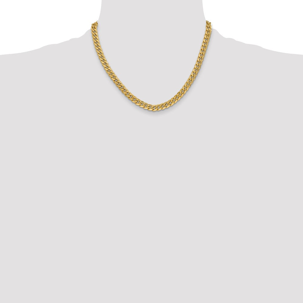 10k 6mm Semi-Solid Miami Cuban Chain