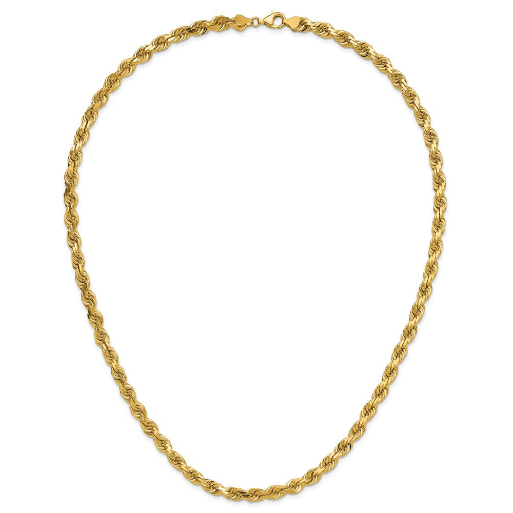 10K 6.5mm Diamond-Cut Rope Chain