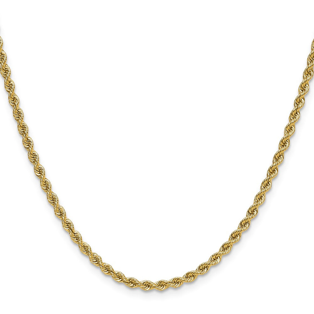 10k 2.75mm Solid Regular Rope Chain