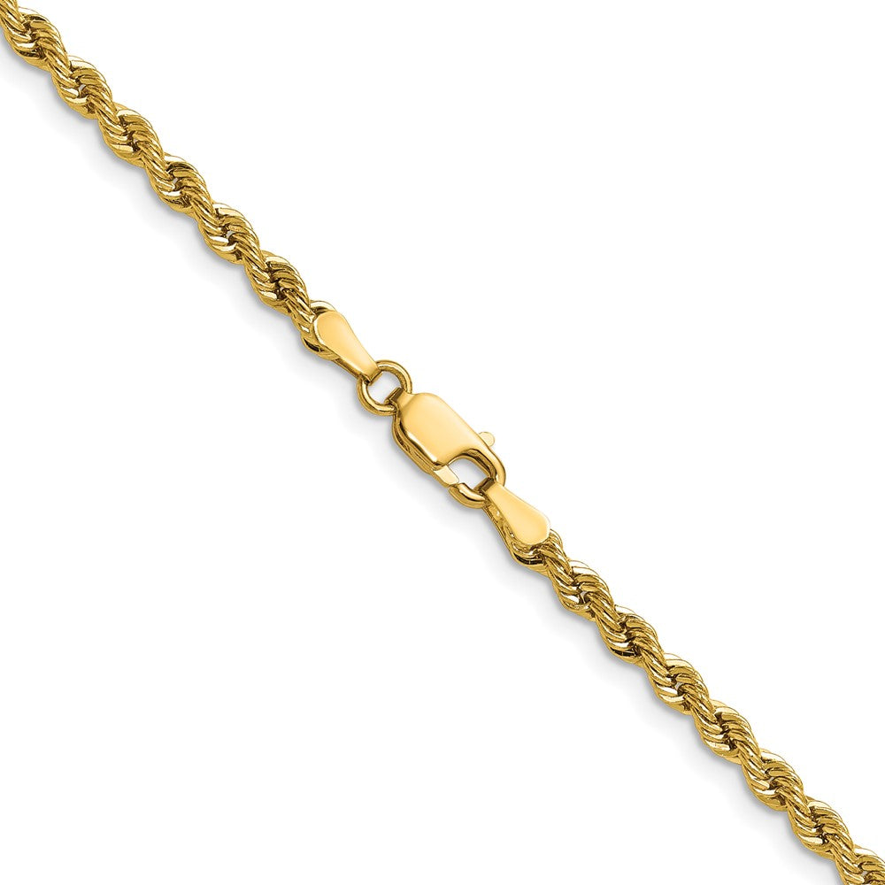 10k 3mm Solid Regular Rope Chain