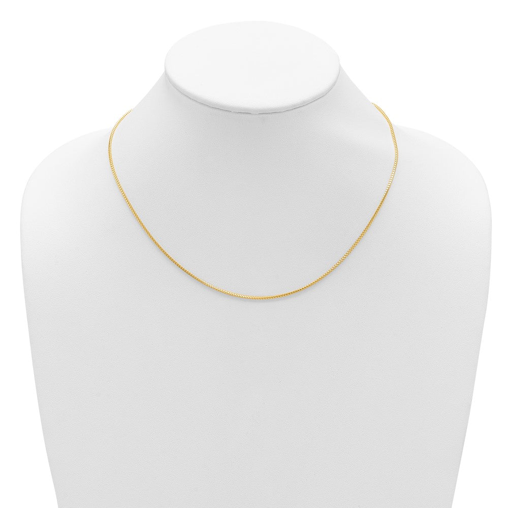 10K 1.25mm Franco 1in+1in Adjustable Chain